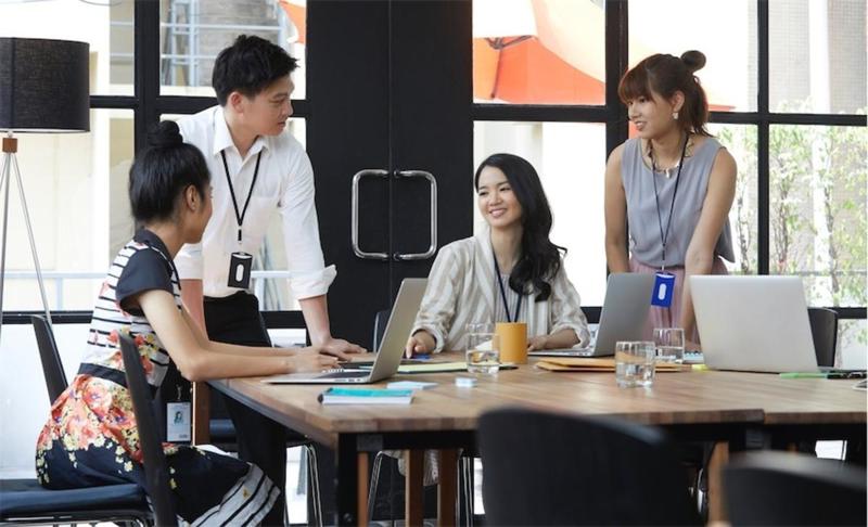 Diện tích làm việc dành cho nhân viên được chia thành các mức tiết kiệm chi phí, phổ biến và tiêu chuẩn thoải mái